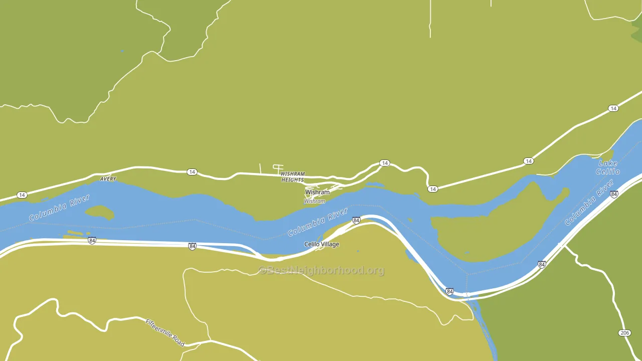 Wishram, WA block-group voter-turnout map