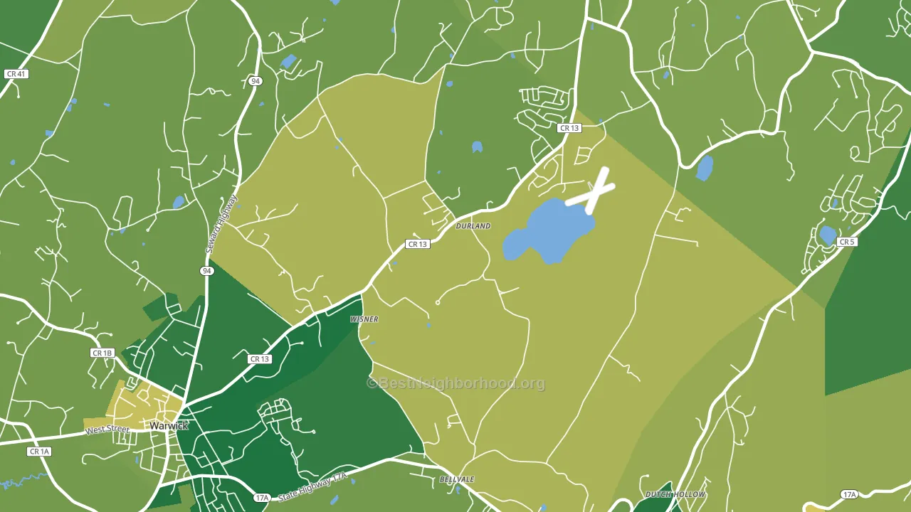 Wisner, NY block-group voter-turnout map