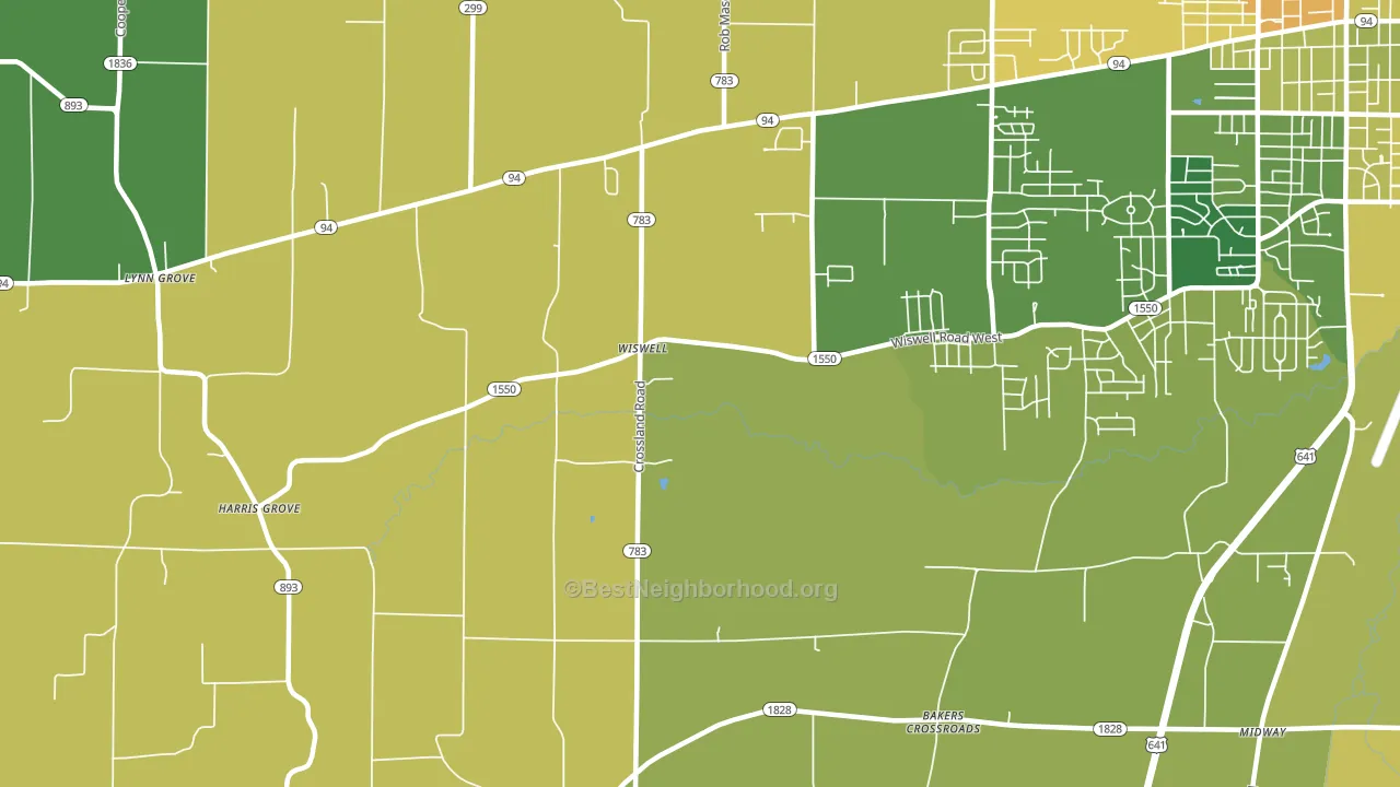 Wiswell, KY block-group voter-turnout map