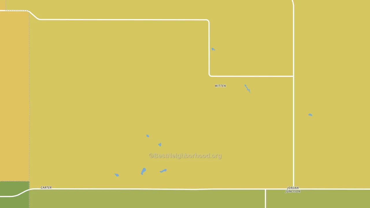 Witten, SD block-group voter-turnout map