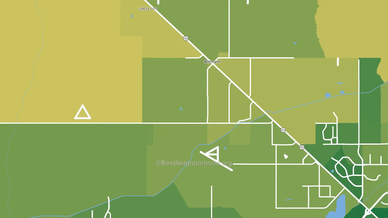 Wittmann, AZ block-group voter-turnout map