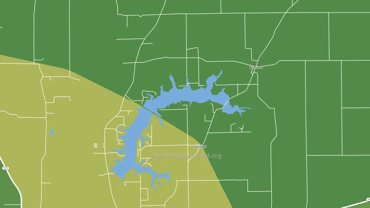 Woburn, IL block-group voter-turnout map
