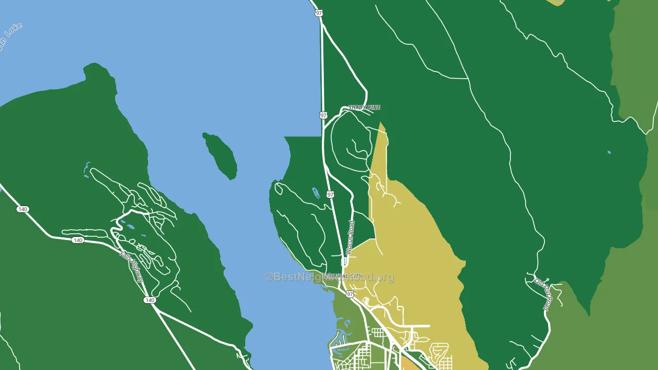 Wocus, OR block-group voter-turnout map