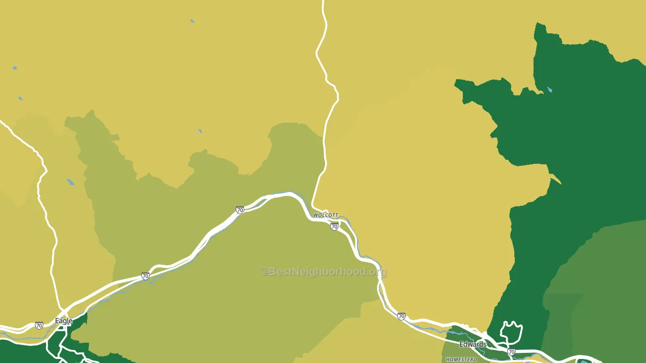 Wolcott, CO block-group voter-turnout map