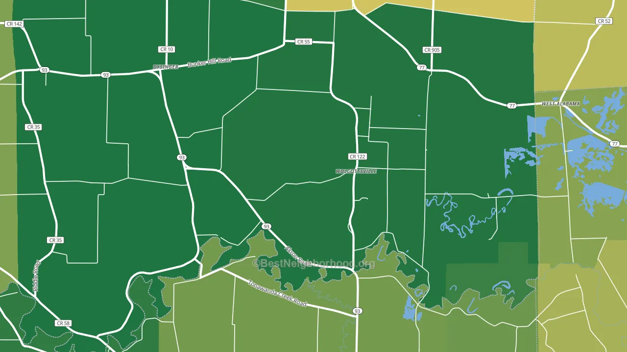 Wolcottsville, NY block-group voter-turnout map
