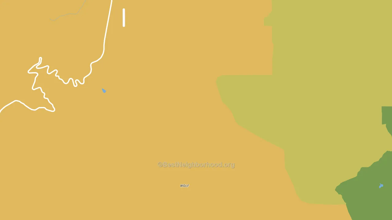 Wolf, WY block-group voter-turnout map