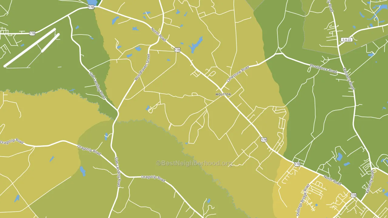 Wolfton, SC block-group voter-turnout map