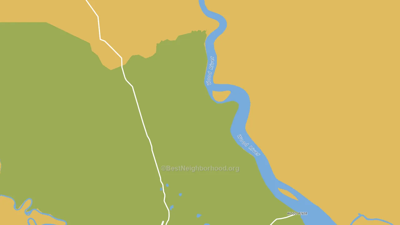 Wood River, AK block-group voter-turnout map