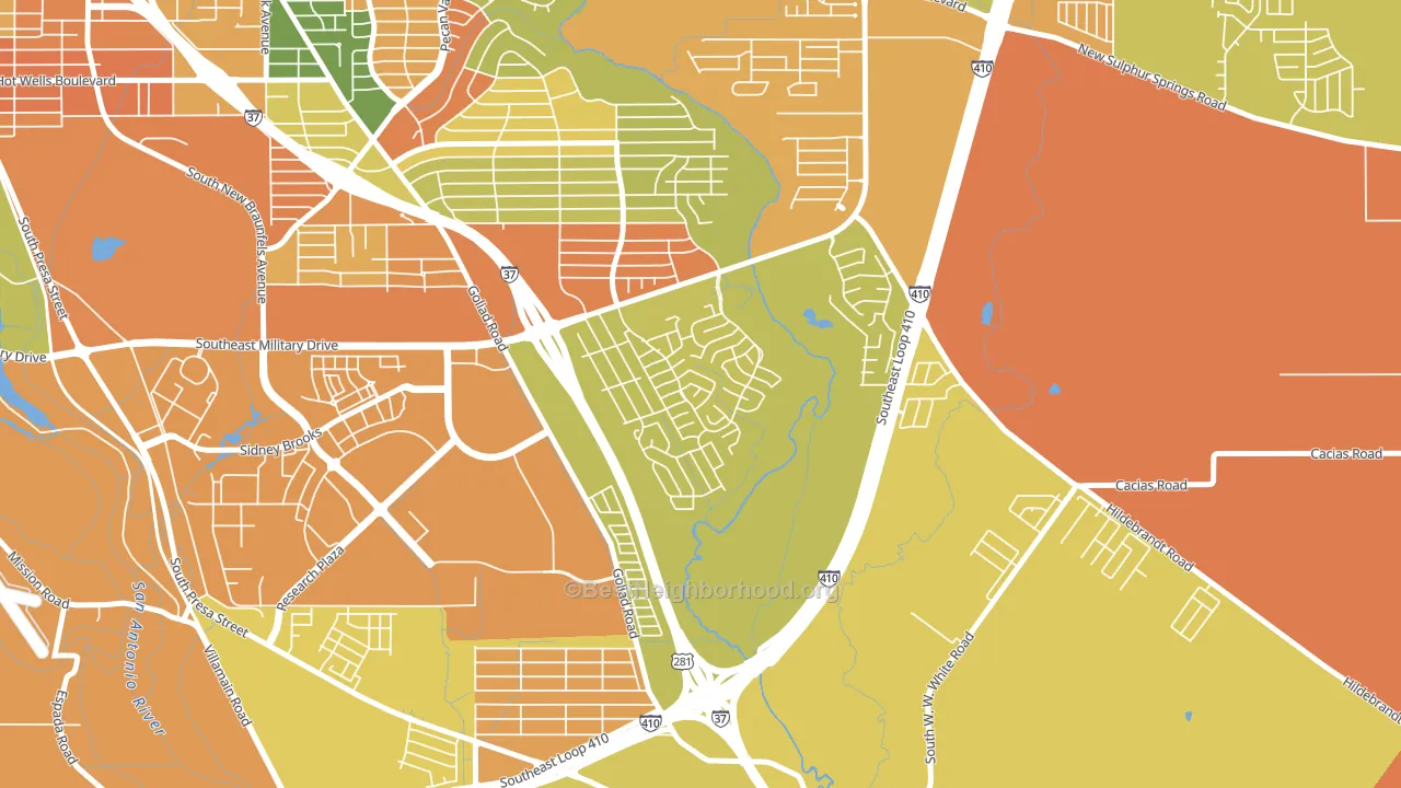 Woodbridge at Monte Viejo, San Antonio, TX block-group voter-turnout map