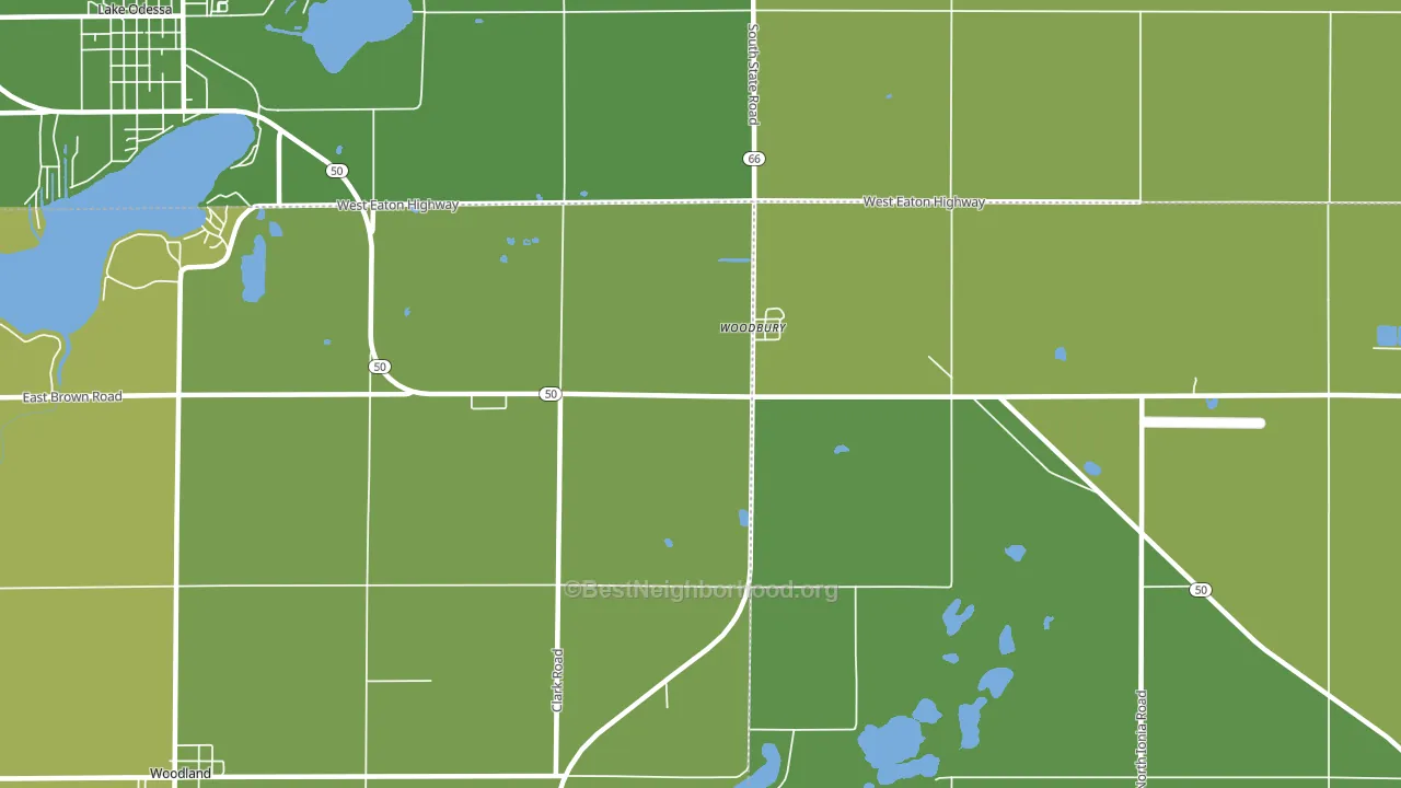 Woodbury, MI block-group voter-turnout map