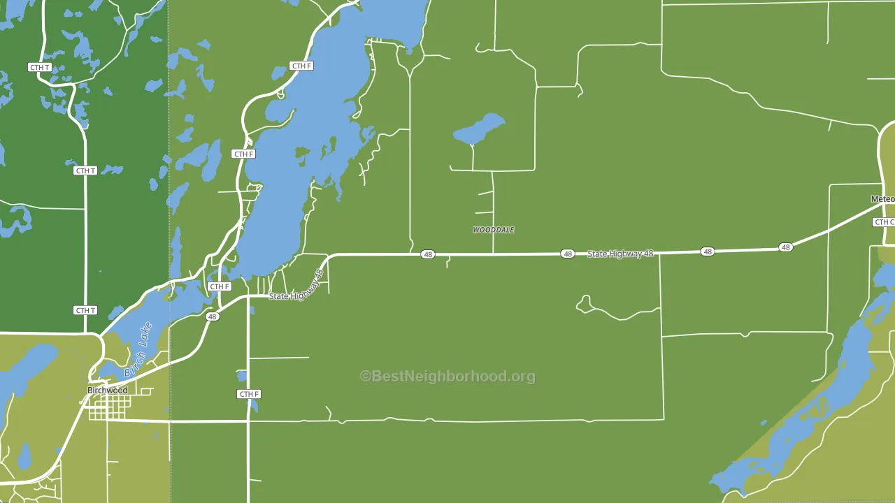 Wooddale, WI block-group voter-turnout map
