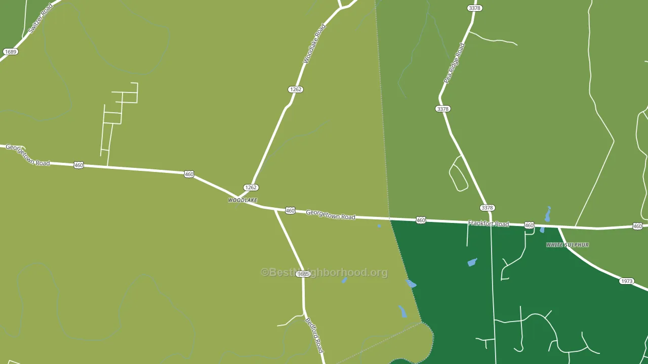 Woodlake, KY block-group voter-turnout map