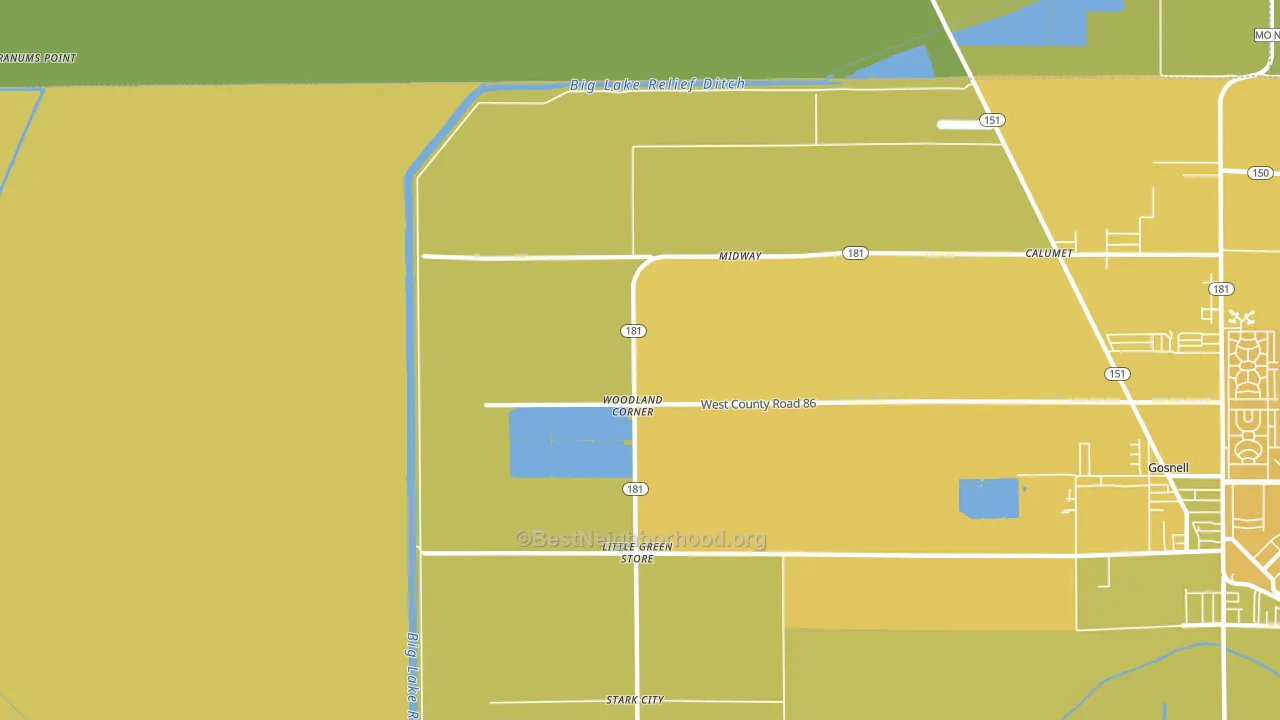 Woodland Corner, AR block-group voter-turnout map