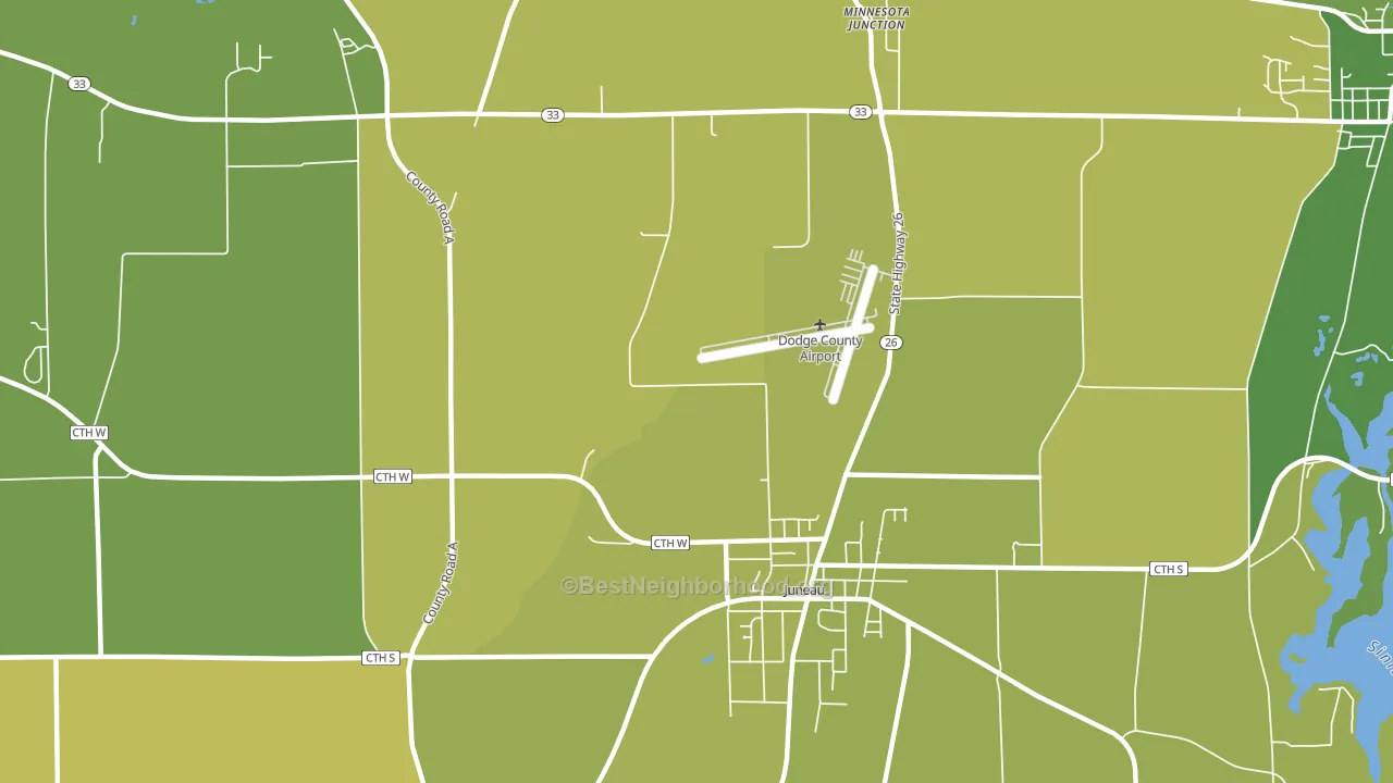 Woodland, WI block-group voter-turnout map