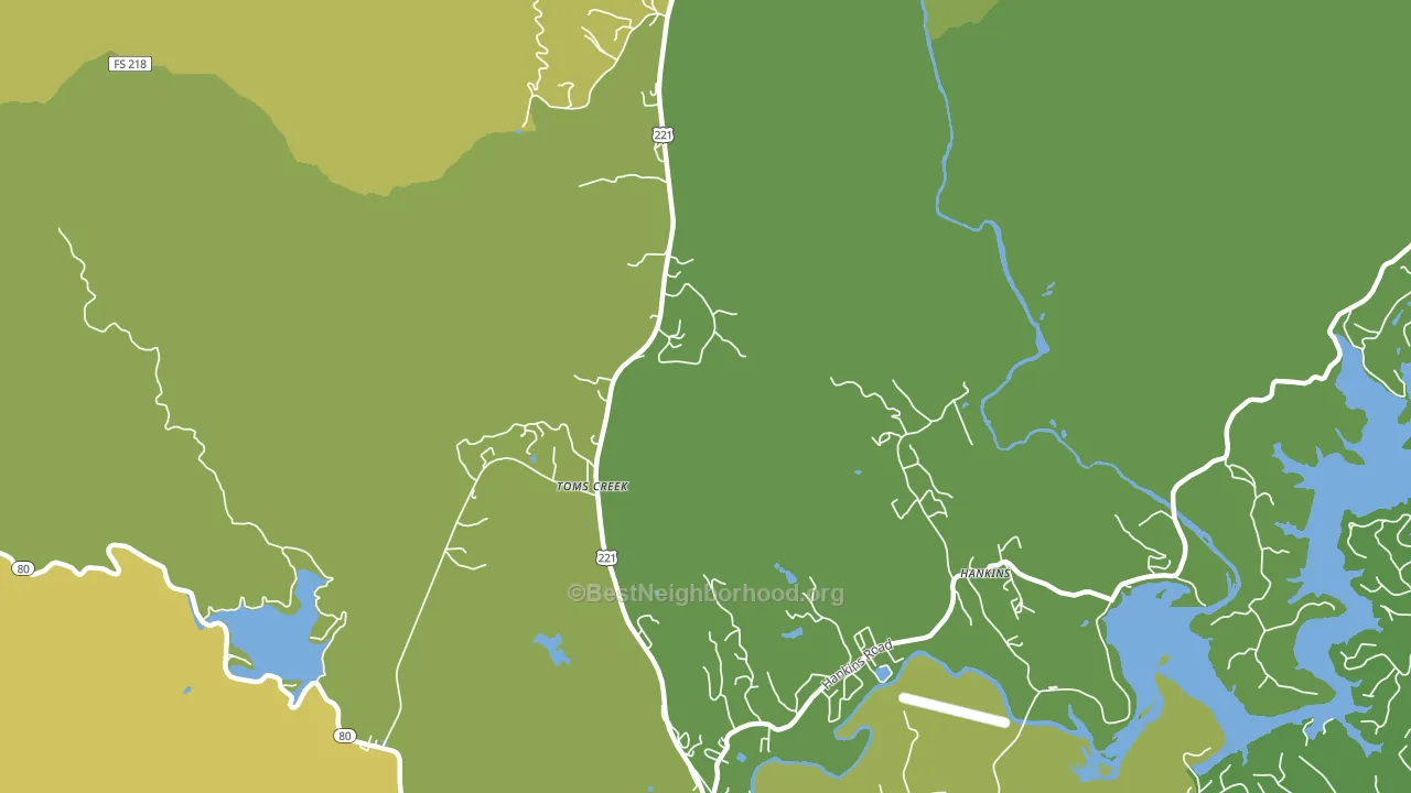 Woodlawn, NC block-group voter-turnout map