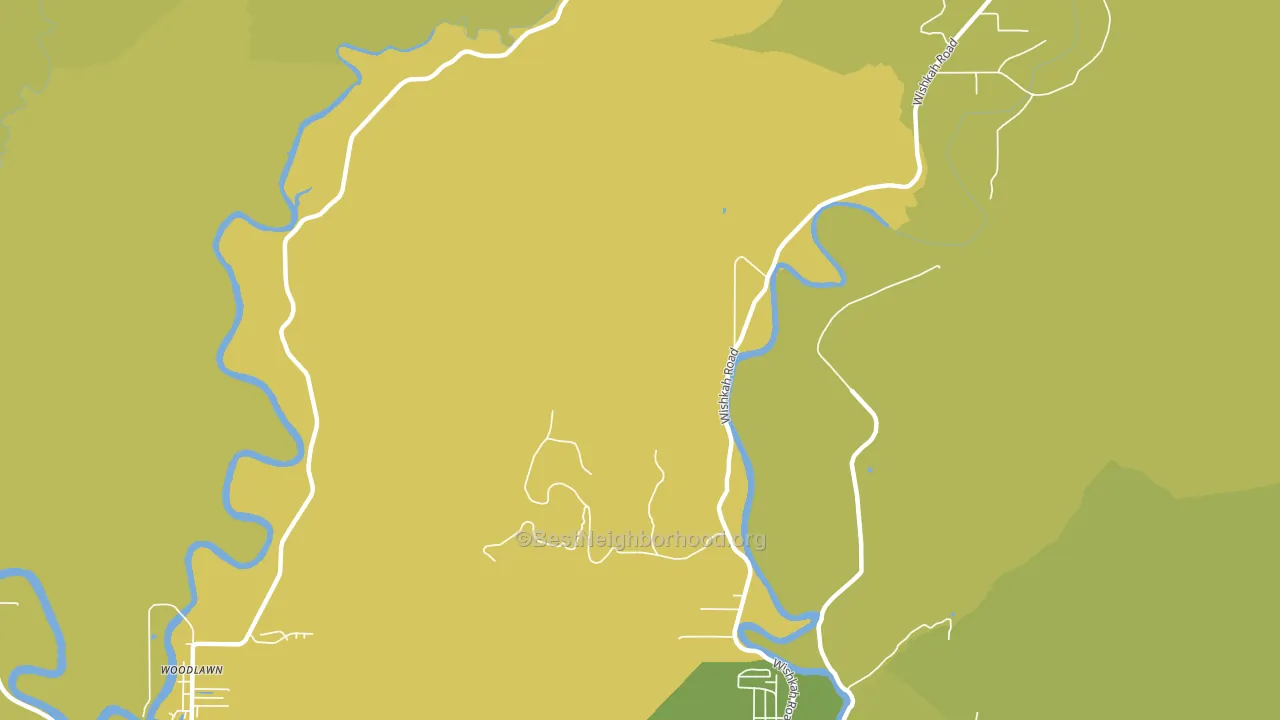 Woodlawn, WA block-group voter-turnout map
