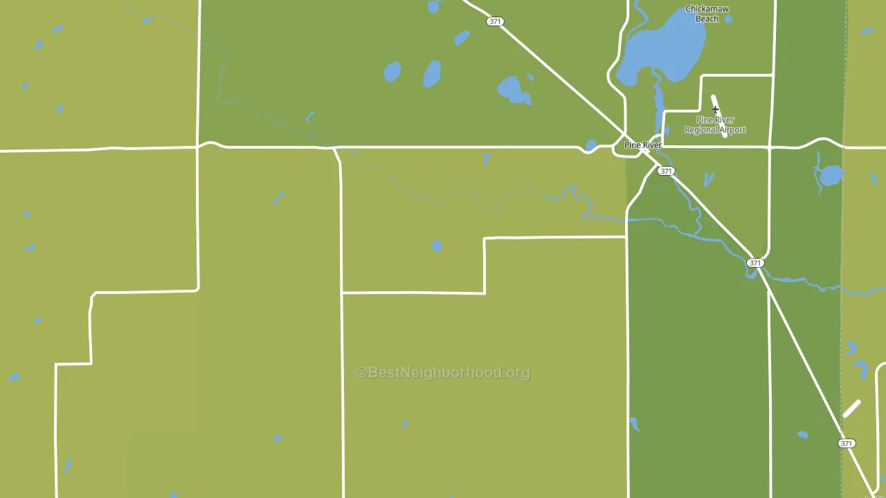 Woodrow, MN block-group voter-turnout map