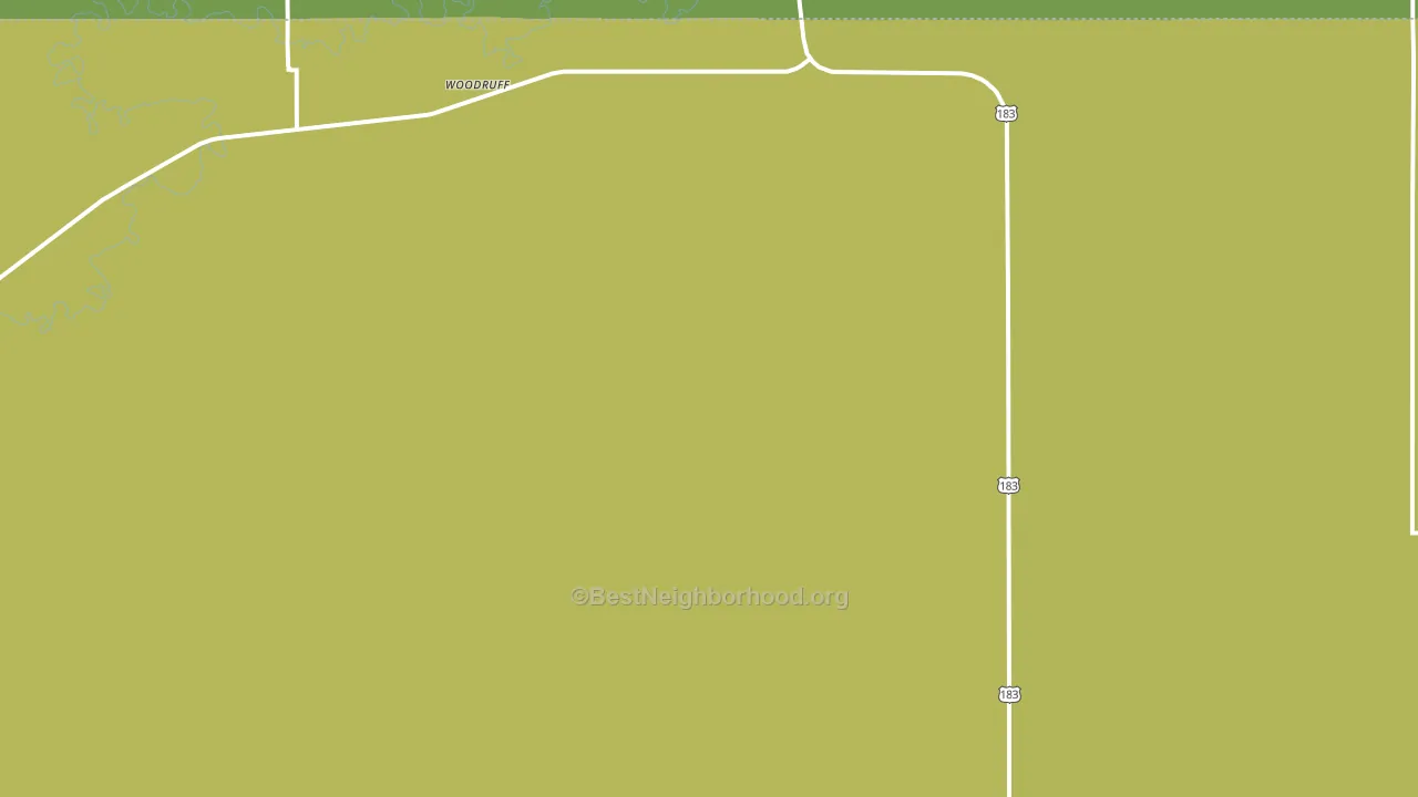 Woodruff, KS block-group voter-turnout map