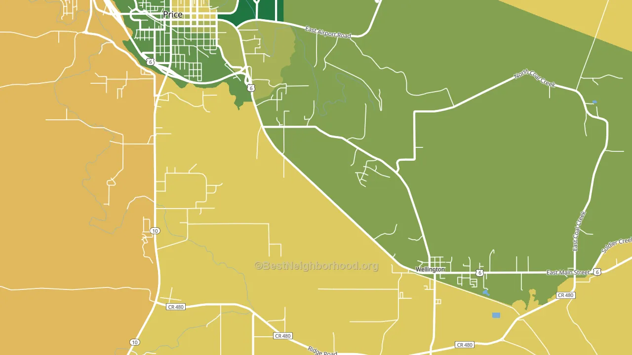 Woodside, UT block-group voter-turnout map
