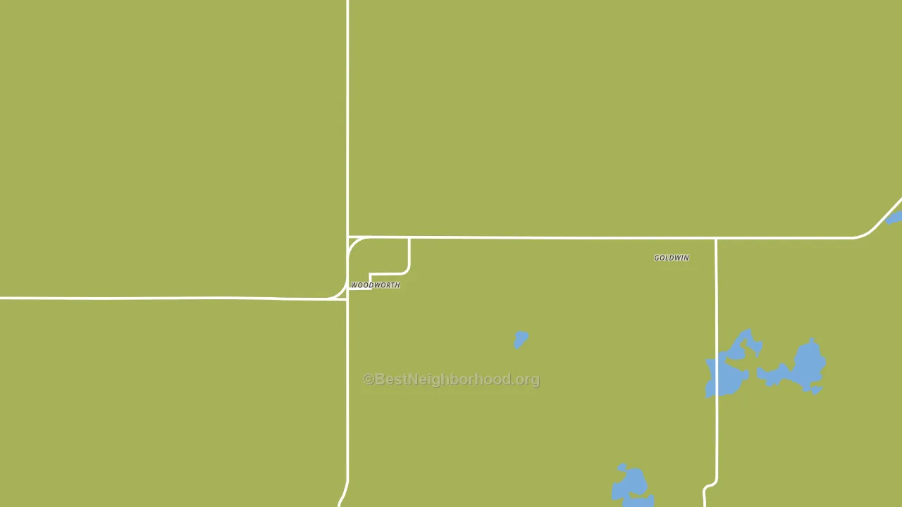Woodworth, ND block-group voter-turnout map