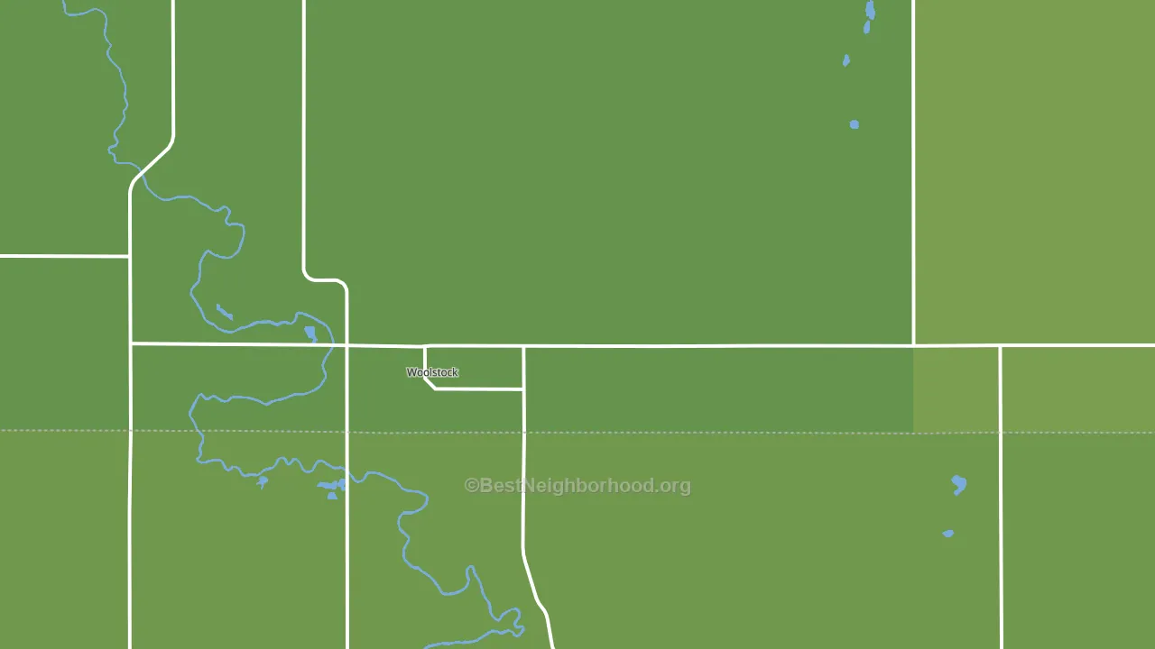 Woolstock, IA block-group voter-turnout map