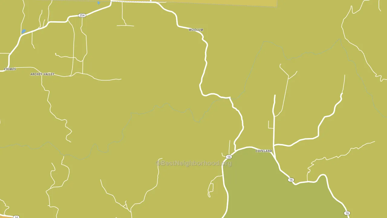 Woolum, AR block-group voter-turnout map