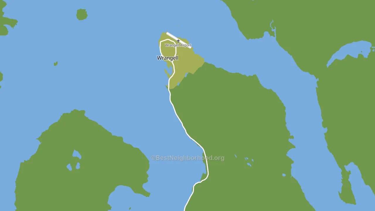 Wrangell, AK block-group voter-turnout map