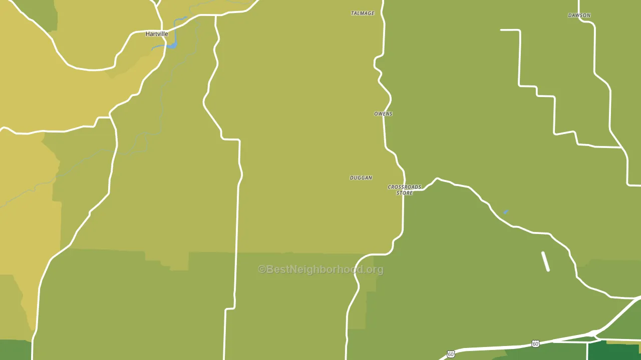 Wright County, MO block-group voter-turnout map