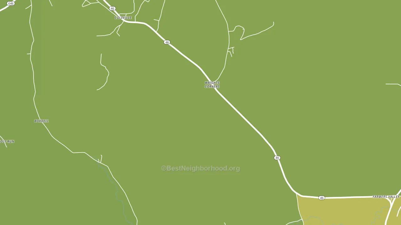 Wrights Corners, PA block-group voter-turnout map