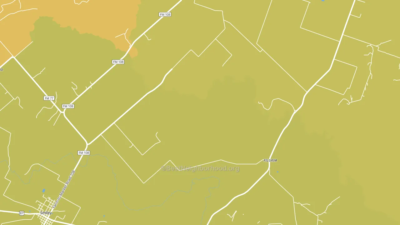 Wrightsboro, TX block-group voter-turnout map
