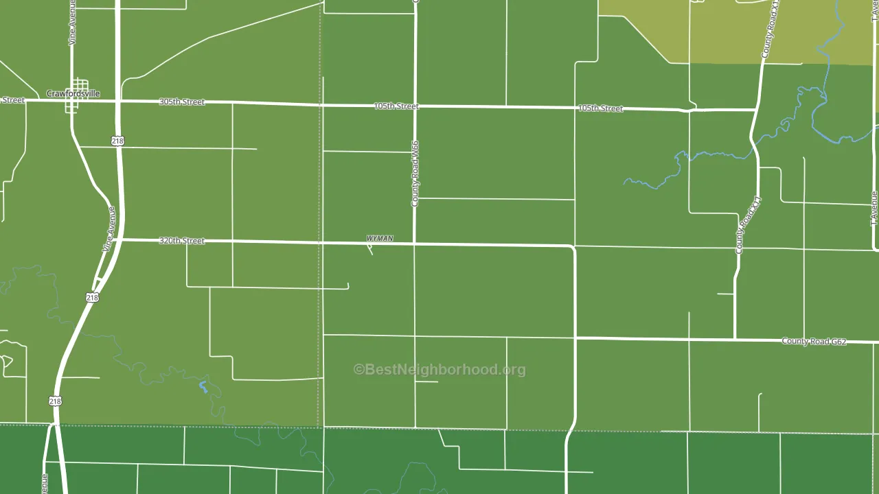 Wyman, IA block-group voter-turnout map