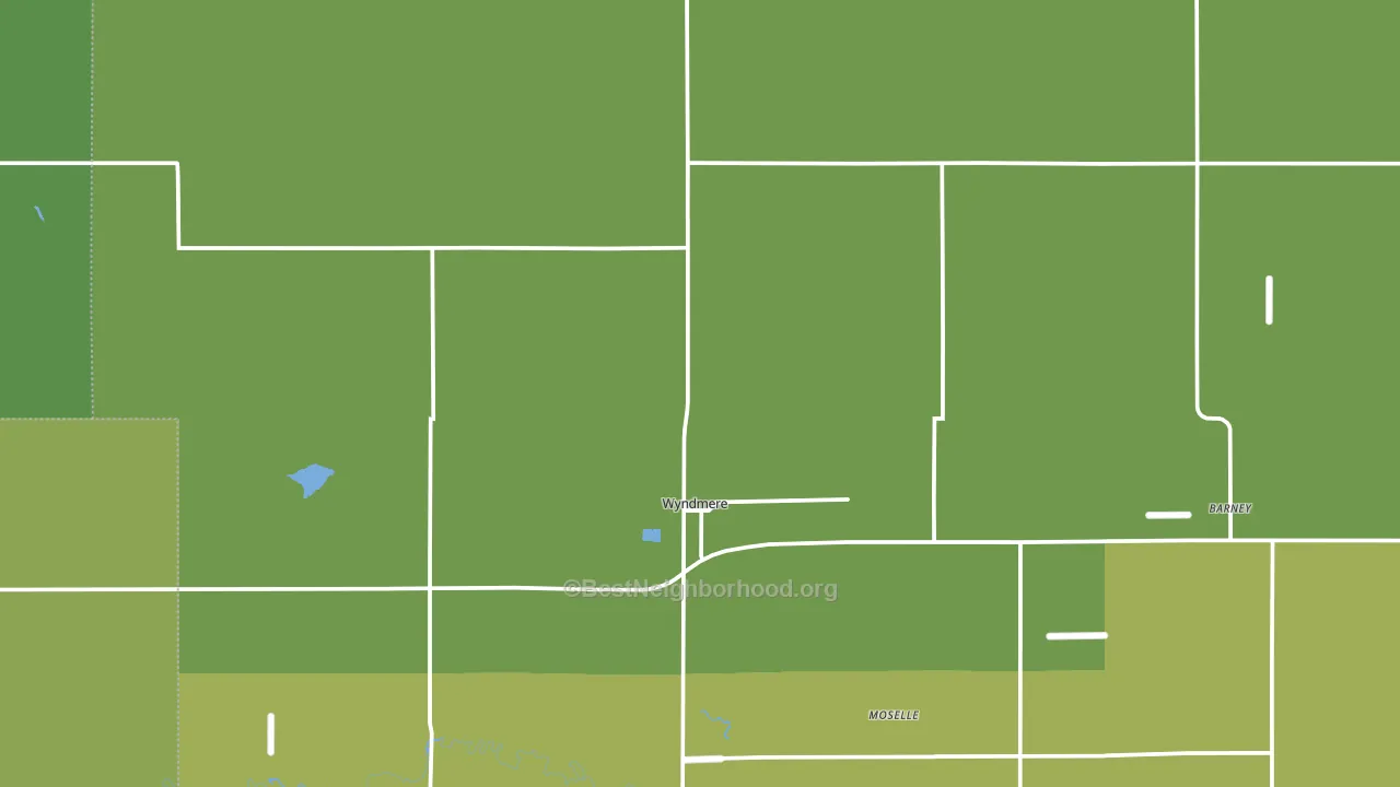 Wyndmere, ND block-group voter-turnout map