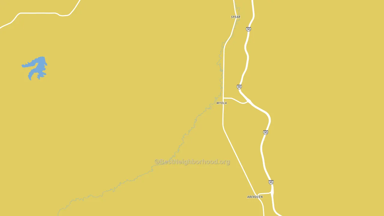 Wyola, MT block-group voter-turnout map