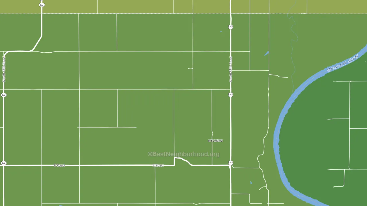 Wyoming, NE block-group voter-turnout map