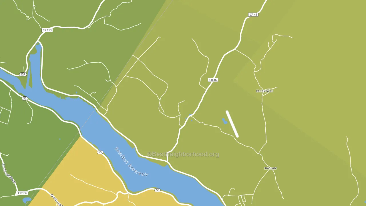 Yagerville, NY block-group voter-turnout map