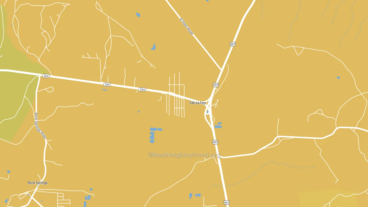 Yah-ta-hey, NM block-group voter-turnout map