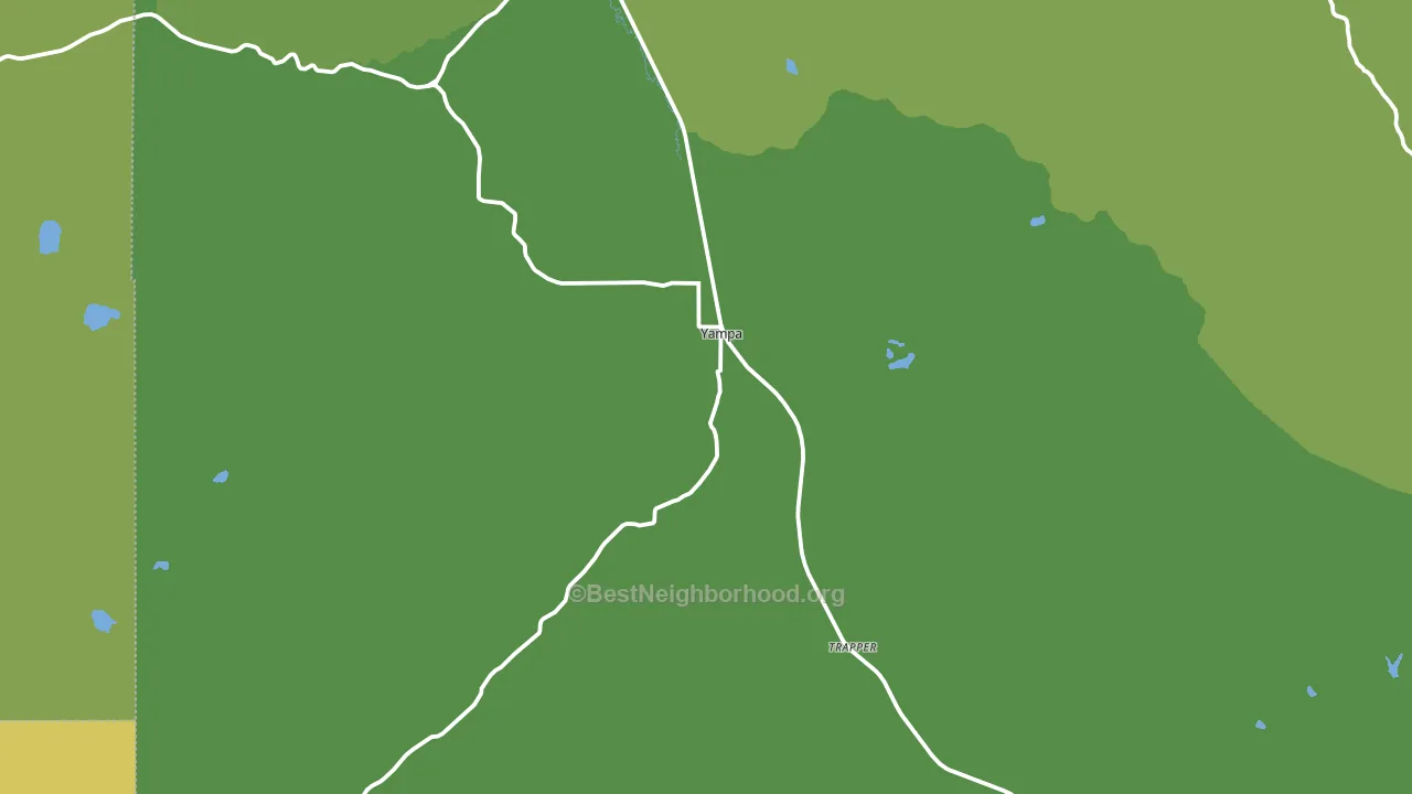 Yampa, CO block-group voter-turnout map