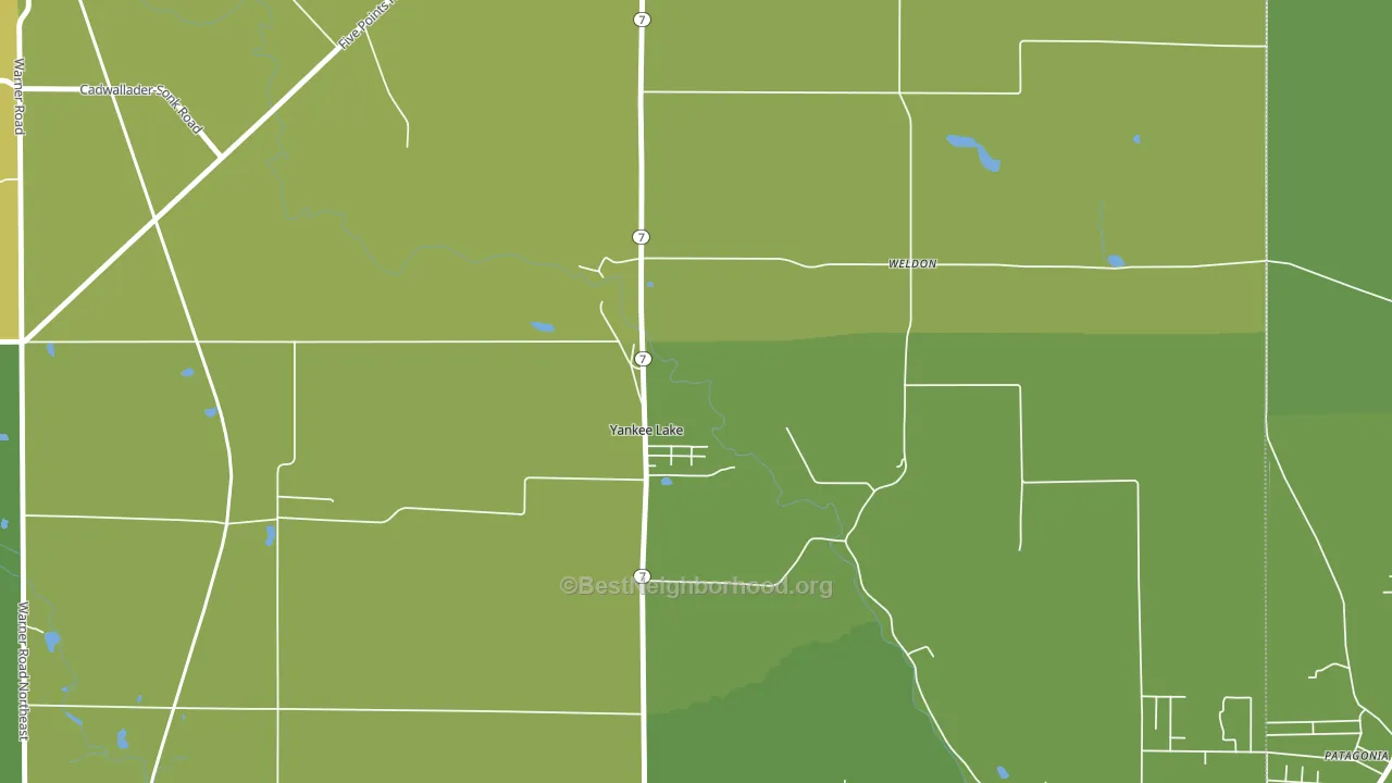 Yankee Lake, OH block-group voter-turnout map