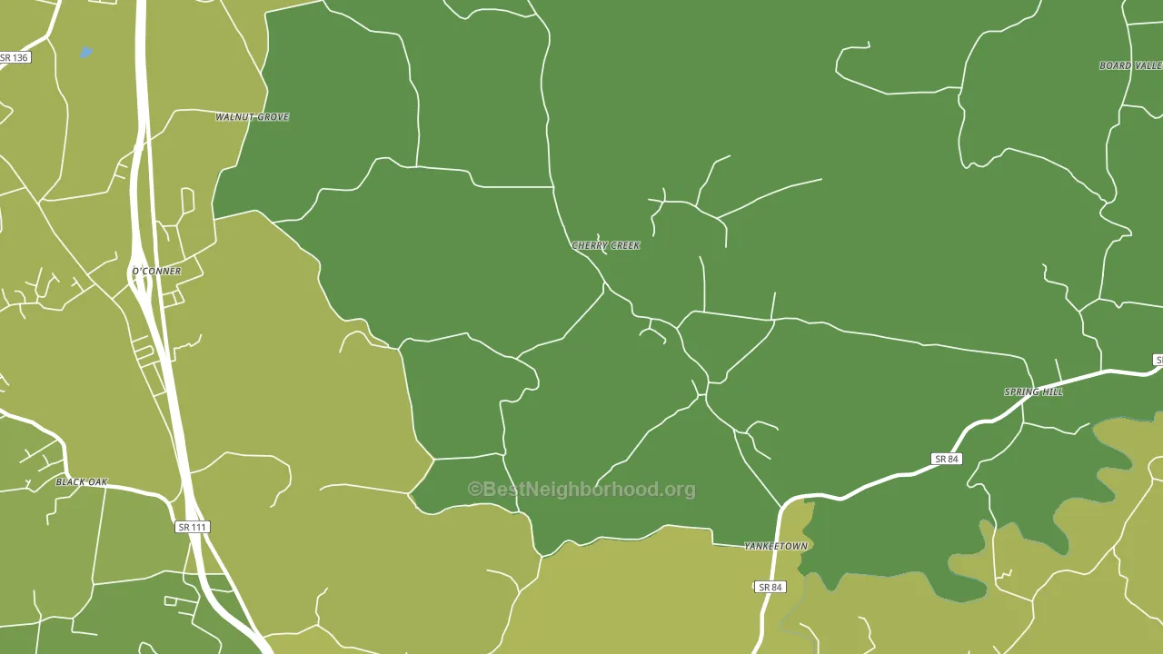 Yankeetown, TN block-group voter-turnout map