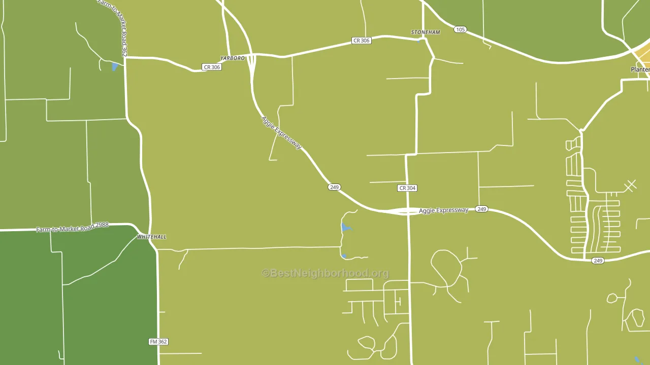 Yarboro, TX block-group voter-turnout map