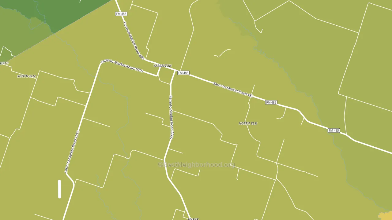 Yarrelton, TX block-group voter-turnout map