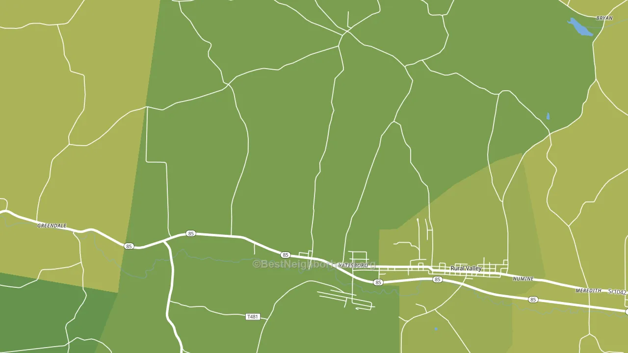 Yatesboro, PA block-group voter-turnout map