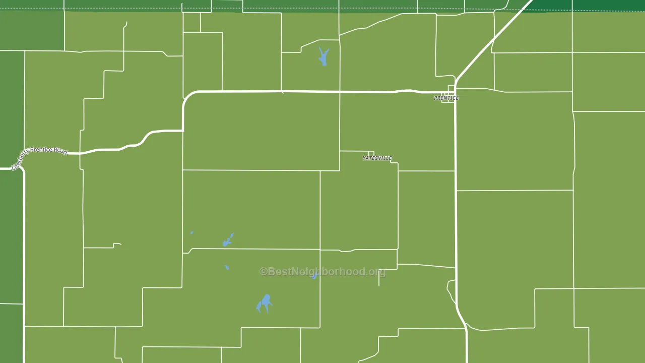Yatesville, IL block-group voter-turnout map