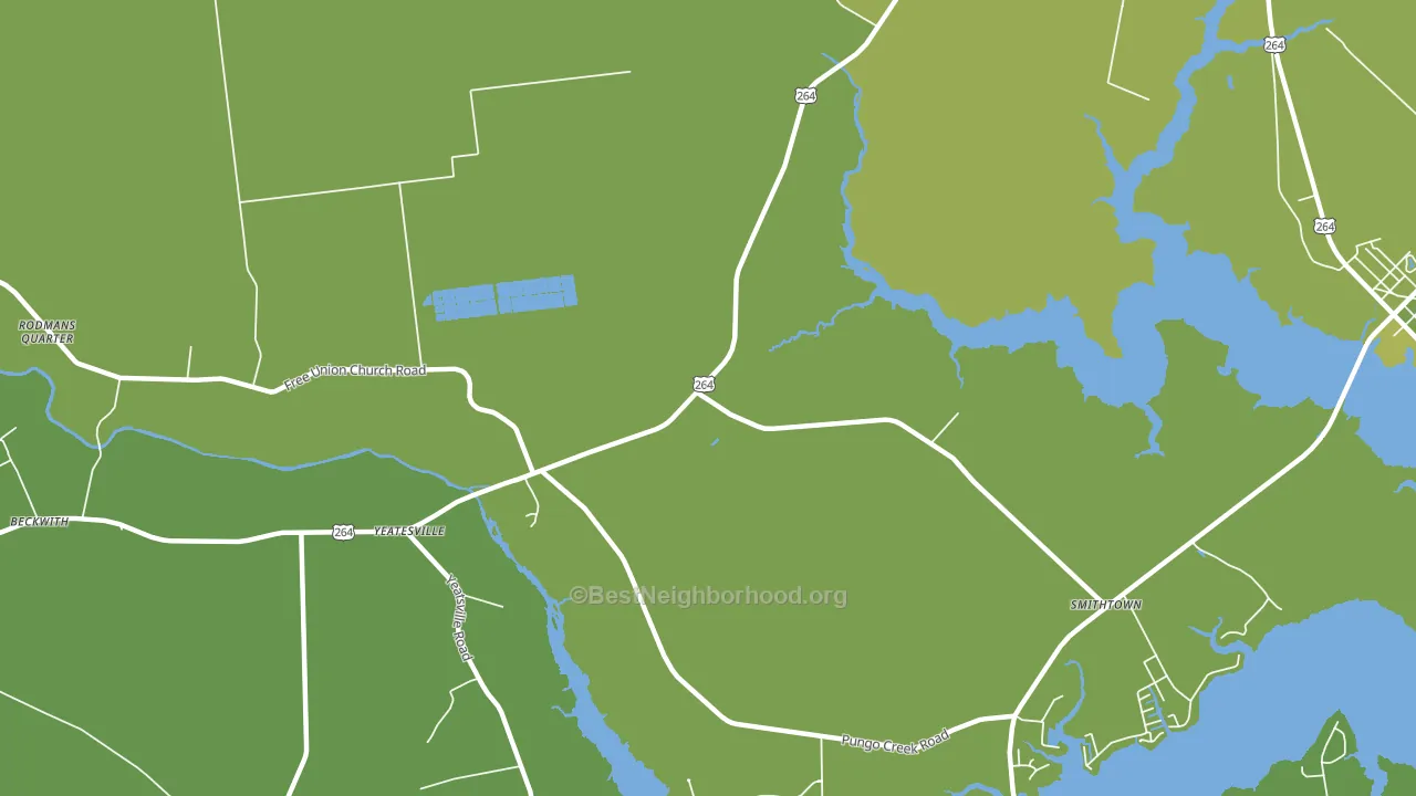 Yeatesville, NC block-group voter-turnout map