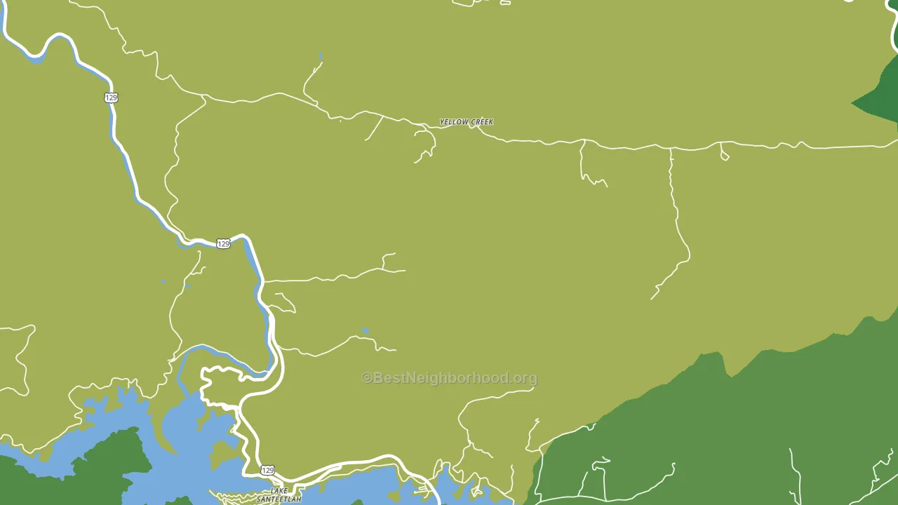 Yellow Creek, NC block-group voter-turnout map