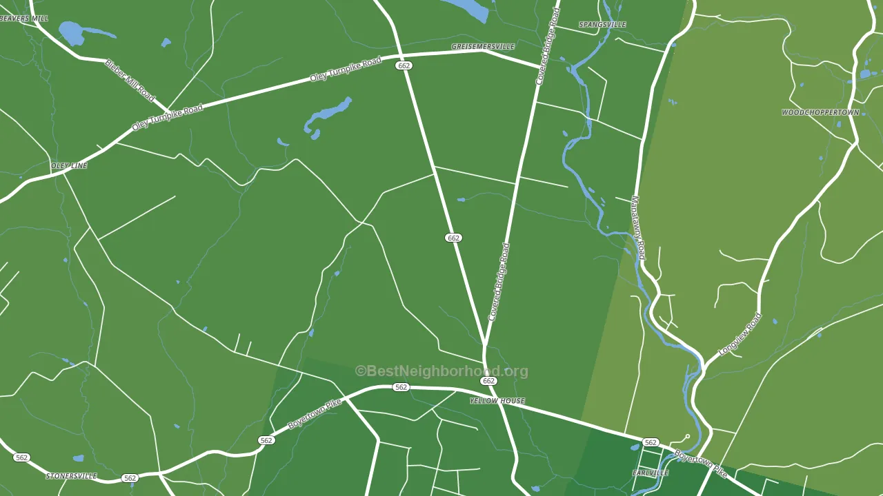 Yellow House, PA block-group voter-turnout map