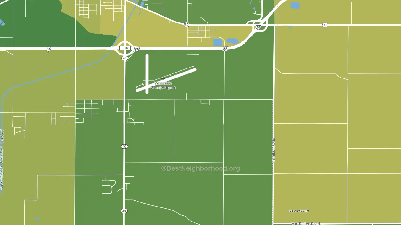 Yeoward Addition, IL block-group voter-turnout map