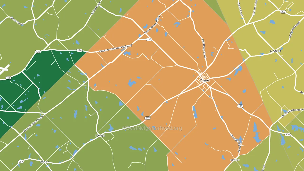 Yonkers, GA block-group voter-turnout map