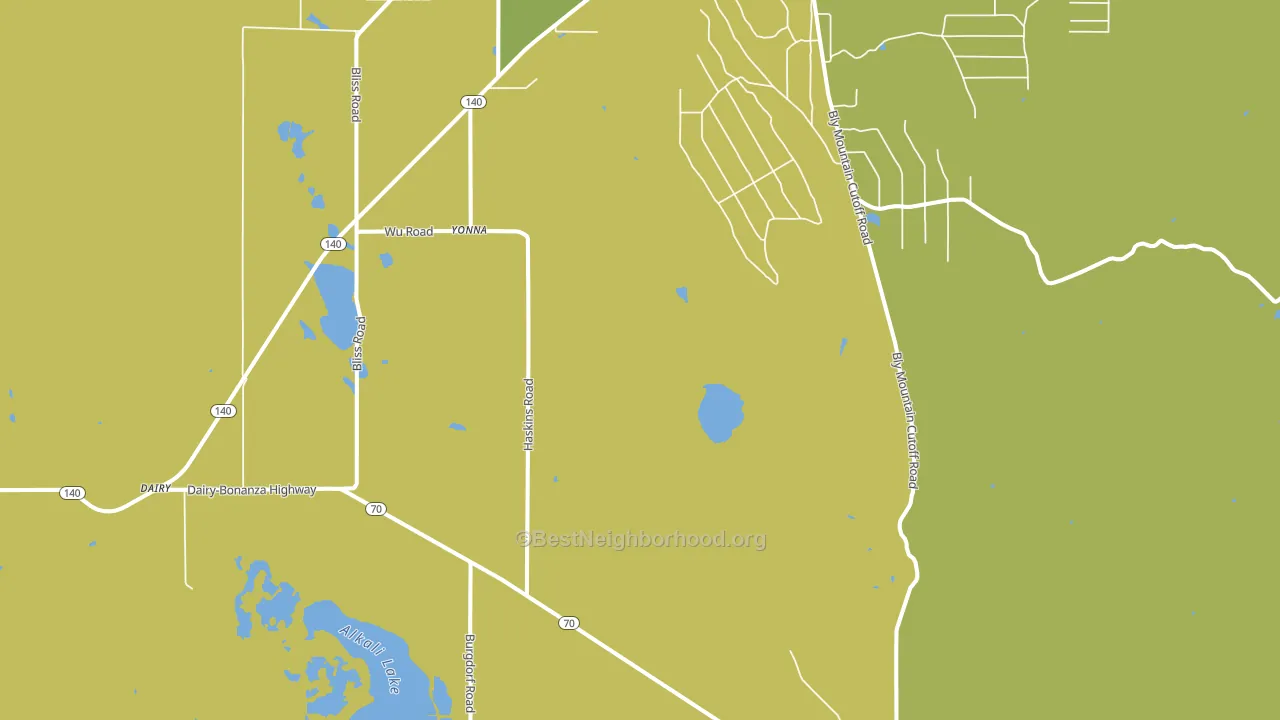 Yonna, OR block-group voter-turnout map