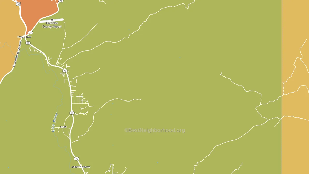 York, AZ block-group voter-turnout map